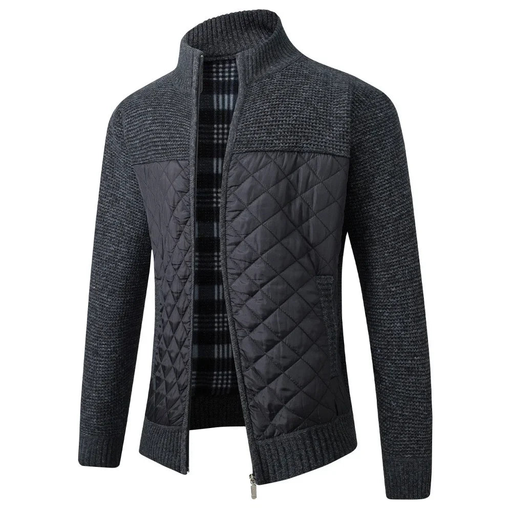 Paul – Men's Warm Patchwork Zipper Jacket