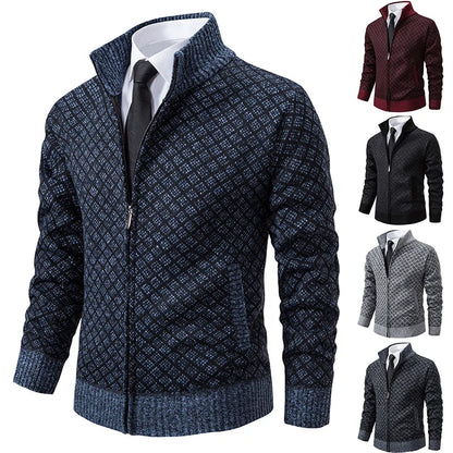 Jonathan – Men's Plush Fleece Cardigan with Zip