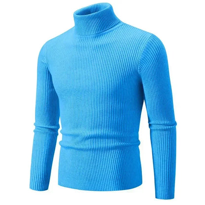 Sean – Men's Warm High Neck Slim Fit Knit Sweater