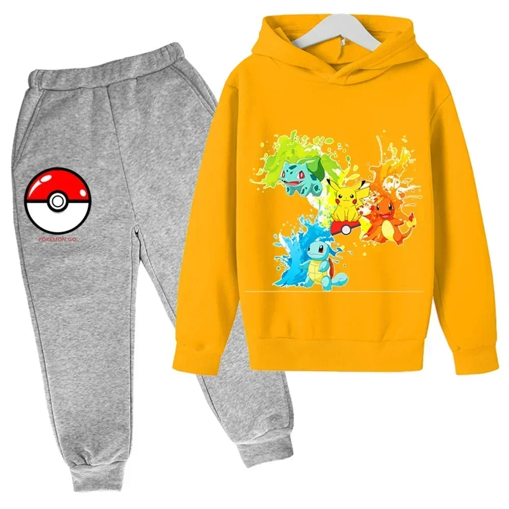 Tracy – Pikachu Kids Hoodie and Pants Set for Maximum Comfort & Style