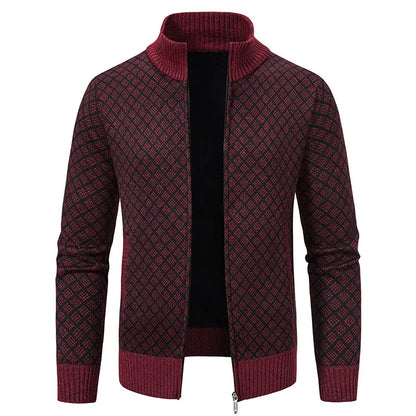 Jonathan – Men's Plush Fleece Cardigan with Zip