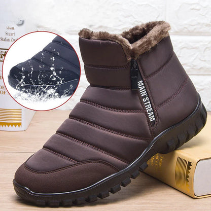 Nathan – Men's Waterproof Snow Boots with Plush Lining