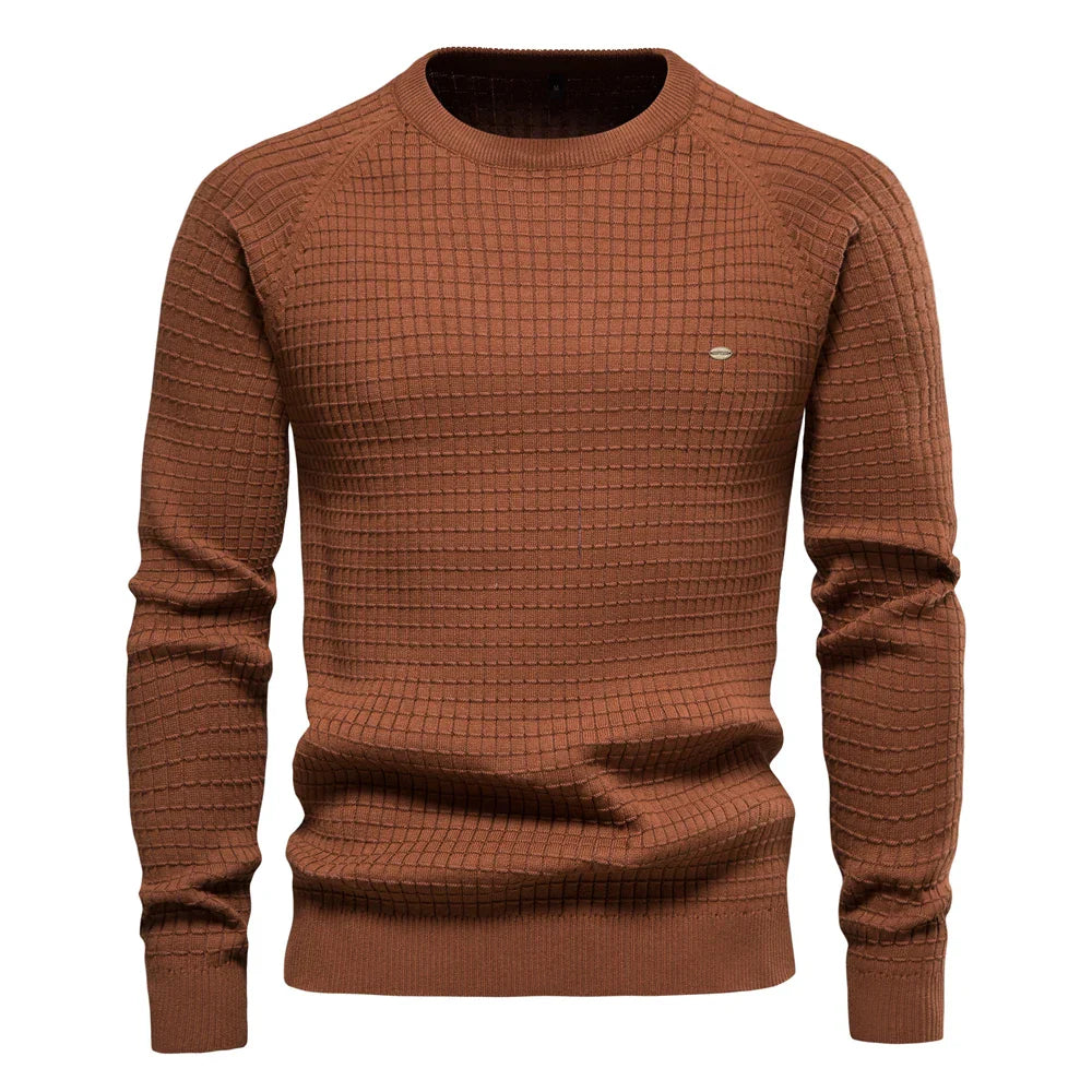 Neville – Men's Cotton Knit Sweaters with Crew Neck