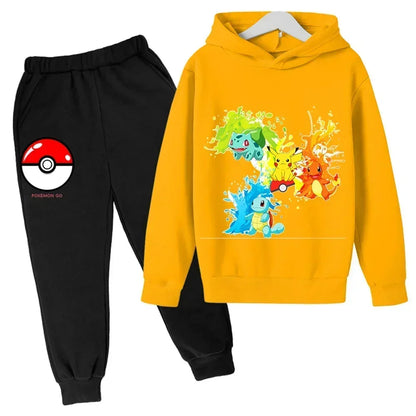 Tracy – Pikachu Kids Hoodie and Pants Set for Maximum Comfort & Style