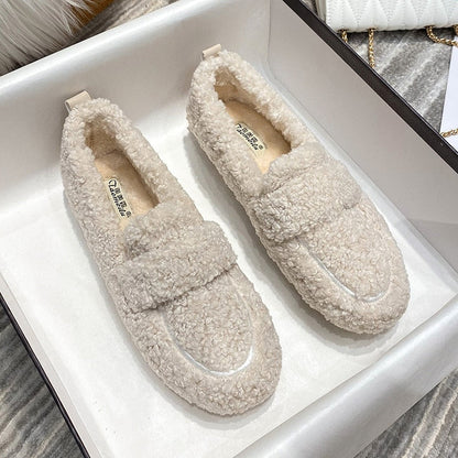 Women's Plush Loafer Slippers for Cozy Indoor Comfort and Style