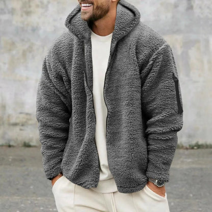 Derek – Men's Comfortable & Elegant Double-Sided Fleece Hoodie