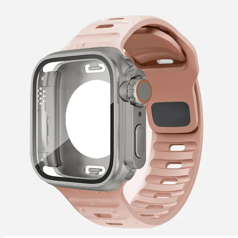 William – Unisex Waterproof Case and Silicone Band for Apple Watch