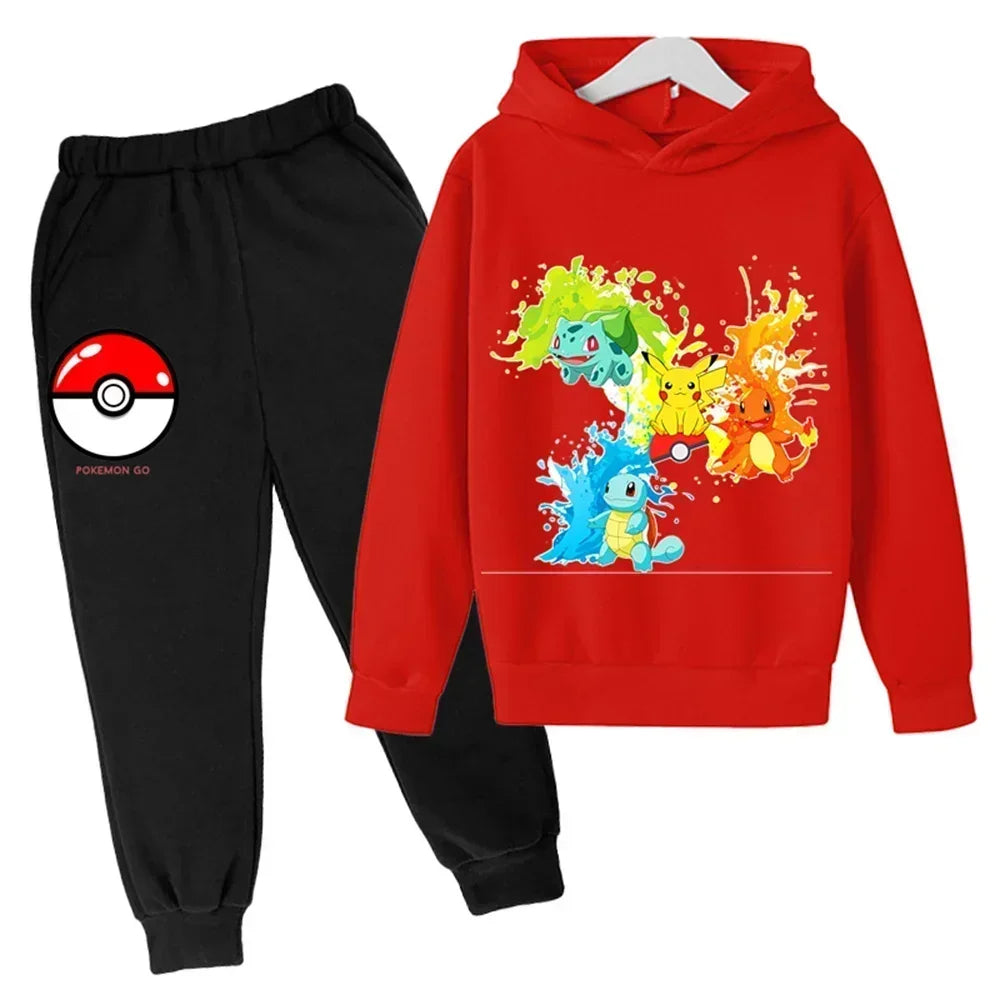 Tracy – Pikachu Kids Hoodie and Pants Set for Maximum Comfort & Style