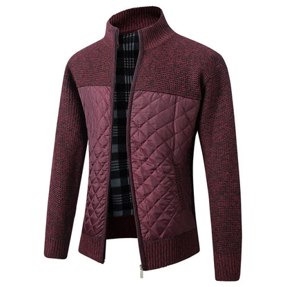 Paul – Men's Warm Patchwork Zipper Jacket