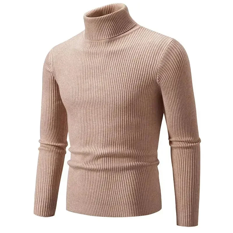 Sean – Men's Warm High Neck Slim Fit Knit Sweater