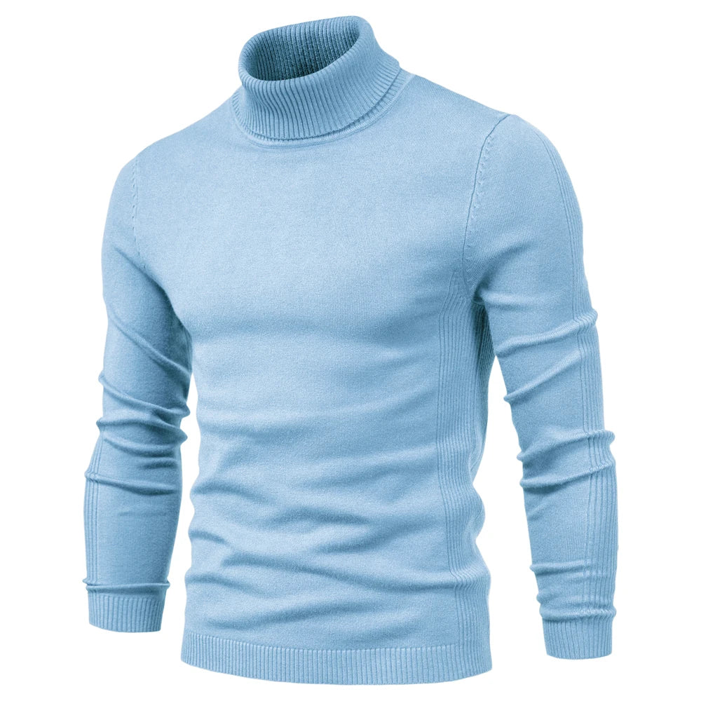 Gilbert – Men's Solid Turtleneck Sweater