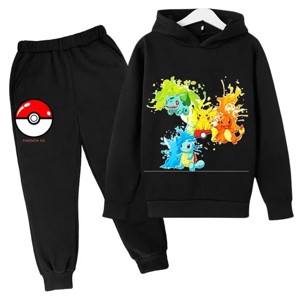 Tracy – Pikachu Kids Hoodie and Pants Set for Maximum Comfort & Style