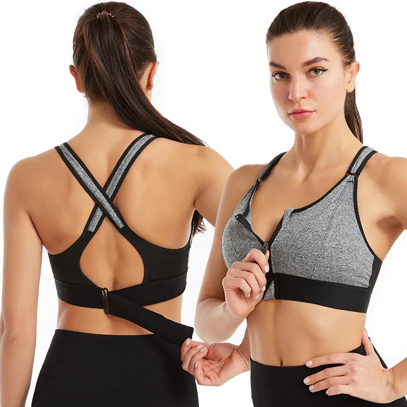 Patricia – Women's Shockproof Sports Bra with Adjustable Straps