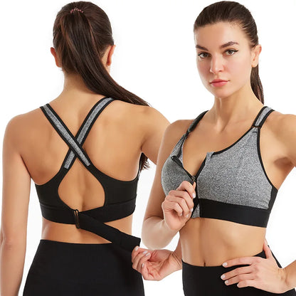 Patricia – Women's Shockproof Sports Bra with Adjustable Straps