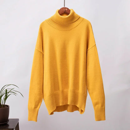 Christine – Women's Elegant Vegan Cashmere Turtleneck Sweater