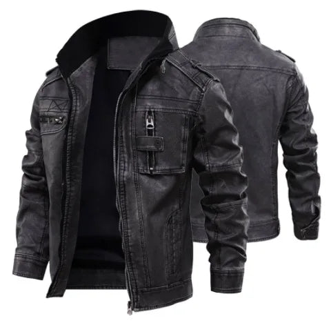 Ron – Men's Vegan Leather Motorcycle Jacket