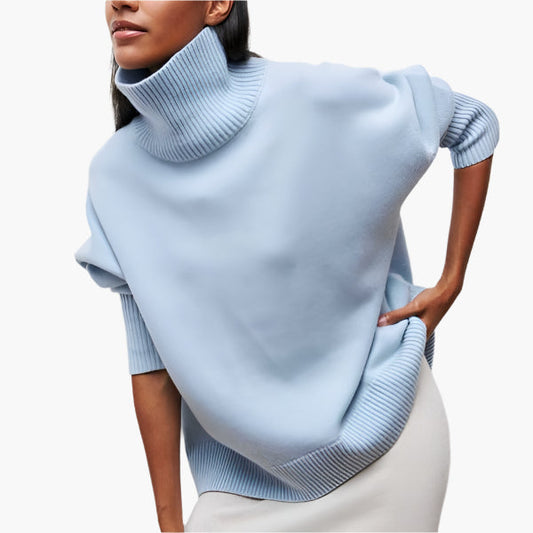 Women's Elegant Full Sleeve Turtleneck Sweater – Sophisticated Everyday Style