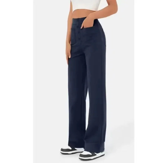 Marie – Women's High-waisted Straight-leg Pants