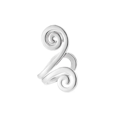 Leanne – Women's Minimalist Clip-On Cartilage Ear Cuff with Swirl Design