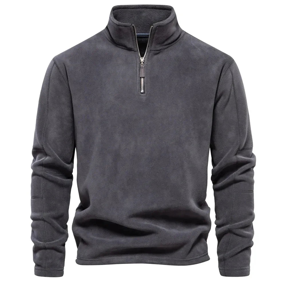 Glen – Men's Soft Shell Sweatshirt with Zip Collar