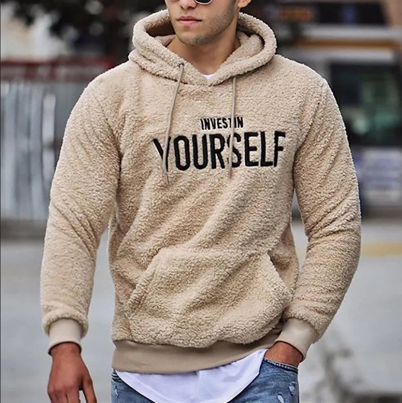 Dylan – Men's Casual Hoodie with Embroidered Letters