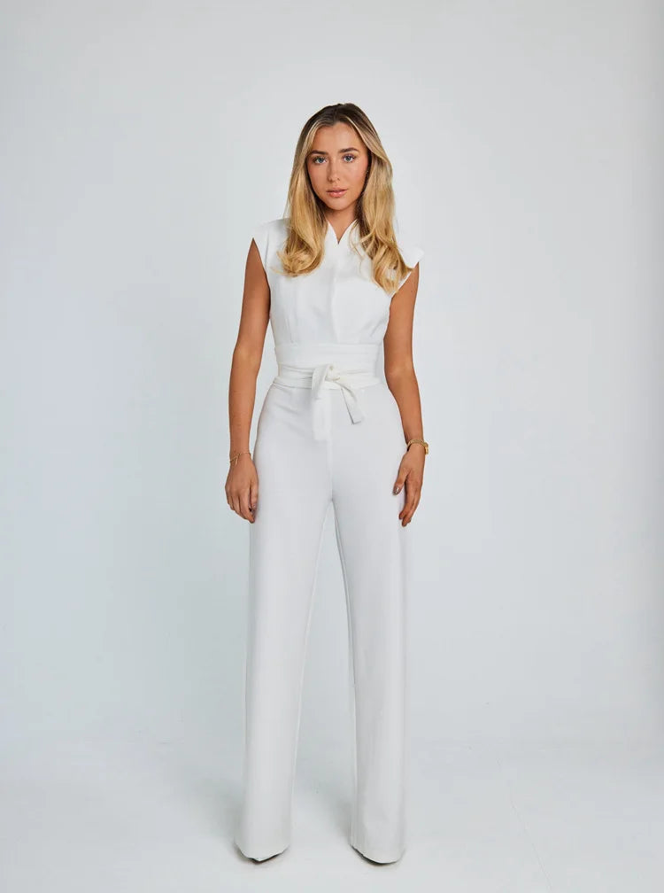 Brenda – Women's Sleeveless Wide-Leg Jumpsuit