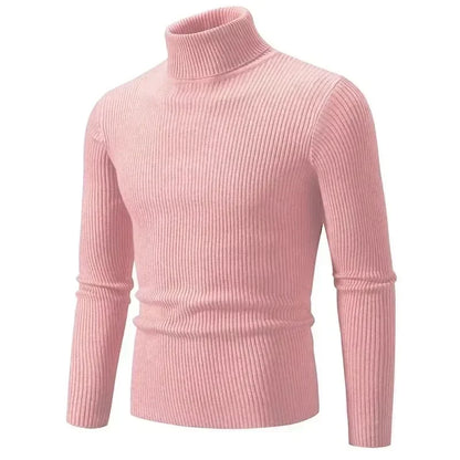 Sean – Men's Warm High Neck Slim Fit Knit Sweater