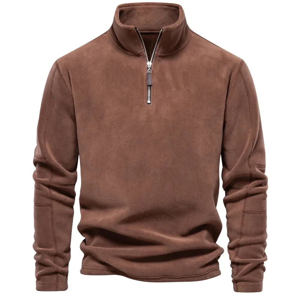 Glen – Men's Soft Shell Sweatshirt with Zip Collar