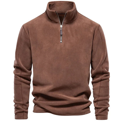 Glen – Men's Soft Shell Sweatshirt with Zip Collar