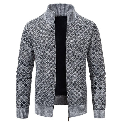 Jonathan – Men's Plush Fleece Cardigan with Zip