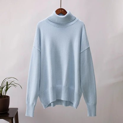 Janet – Women's Vegan Cashmere High Neck Sweater