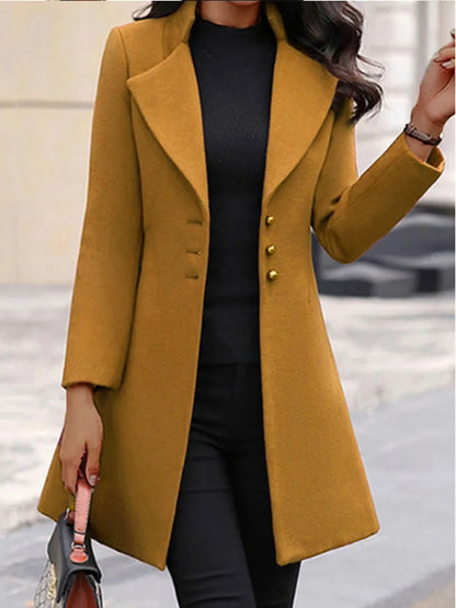 Rose – Women's Long Sleeve Wool Coat