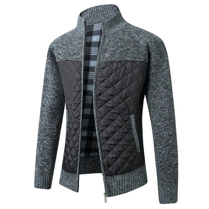 Paul – Men's Warm Patchwork Zipper Jacket