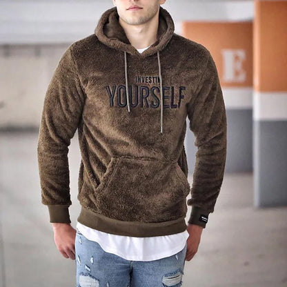 Dylan – Men's Casual Hoodie with Embroidered Letters