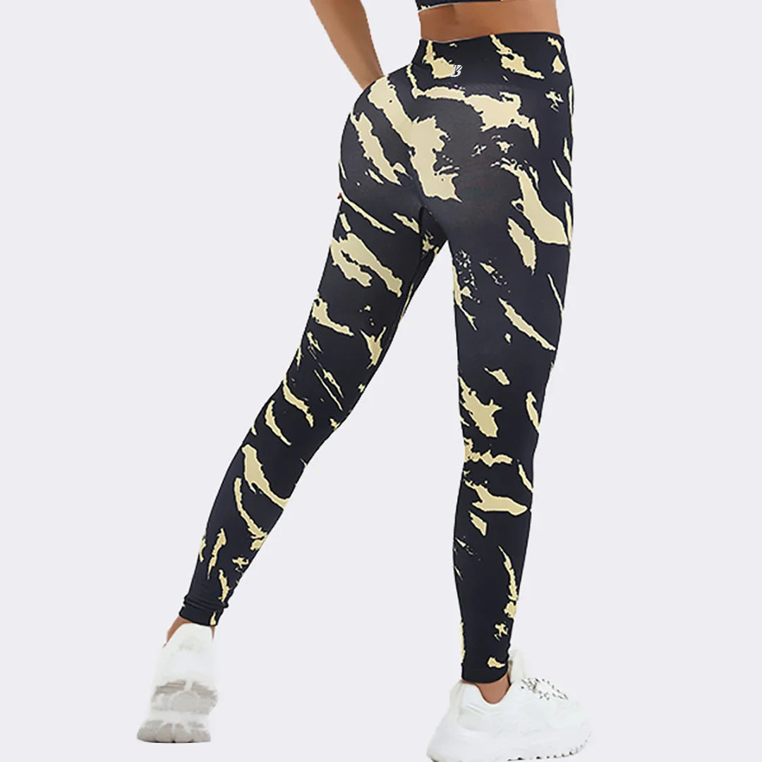 Alice – Women's Yoga Leggings with Ruched Waist