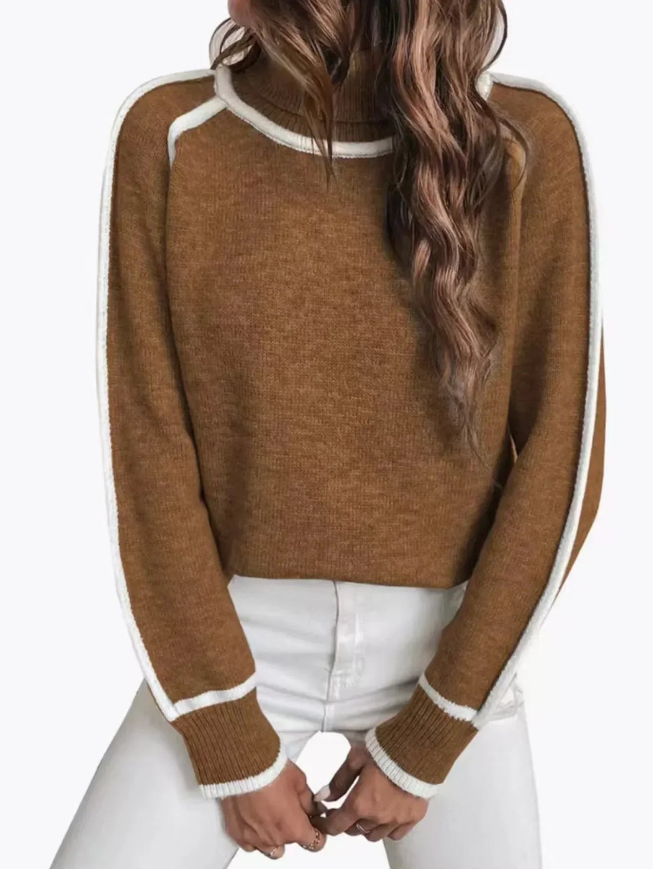 Melissa – Women's Oversized Turtleneck Sweater