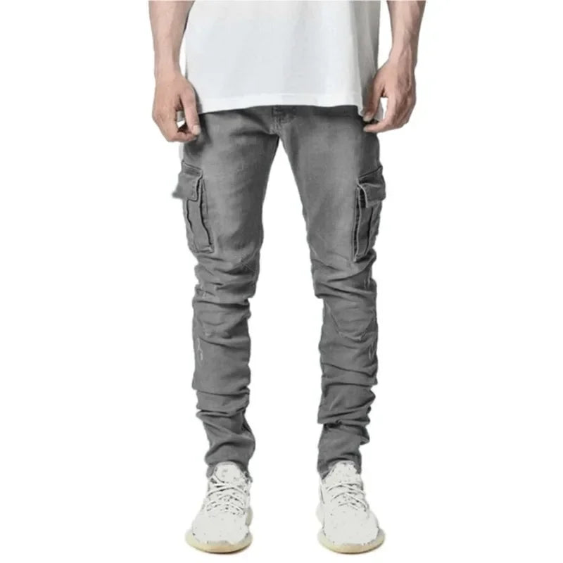 Tristan – Men's Slim Denim Cargo Pants