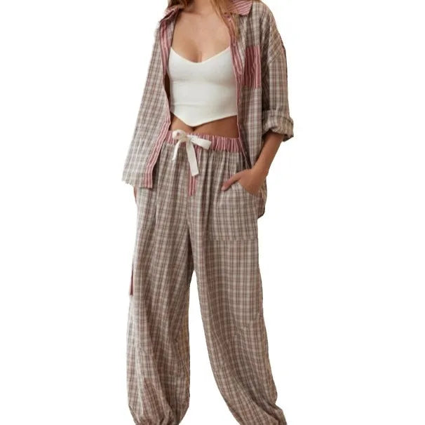 Juliet – Women's Plaid Loungewear Set