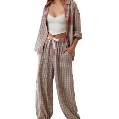 Juliet – Women's Plaid Loungewear Set