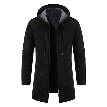 Gavin – Men's Warm, Stylish Winter Trench Coat with Hood