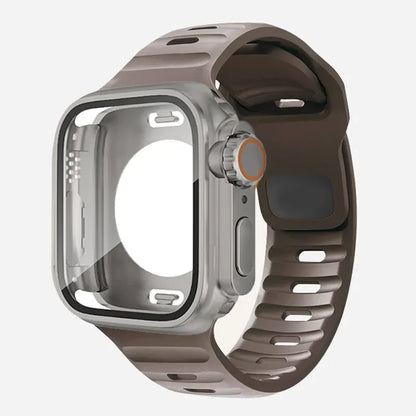 William – Unisex Waterproof Case and Silicone Band for Apple Watch