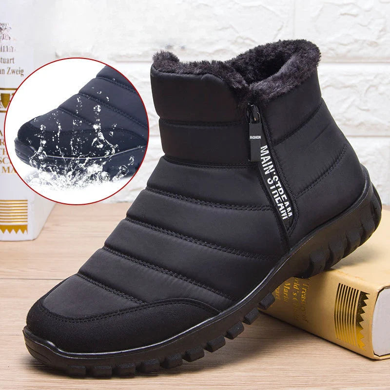 Nathan – Men's Waterproof Snow Boots with Plush Lining