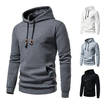 Duncan – Men's Comfortable Hooded Jacquard Sweatshirt