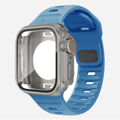 William – Unisex Waterproof Case and Silicone Band for Apple Watch