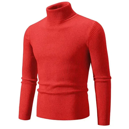 Sean – Men's Warm High Neck Slim Fit Knit Sweater