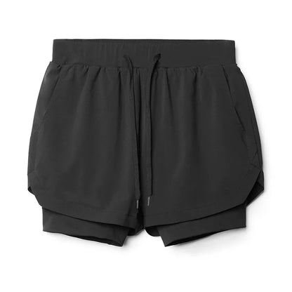 Frederick – Breathable Men's Double Layer 2-in-1 Training Shorts