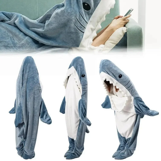 Ruby – Unisex Shark Hooded Pajamas Sleeping Bag