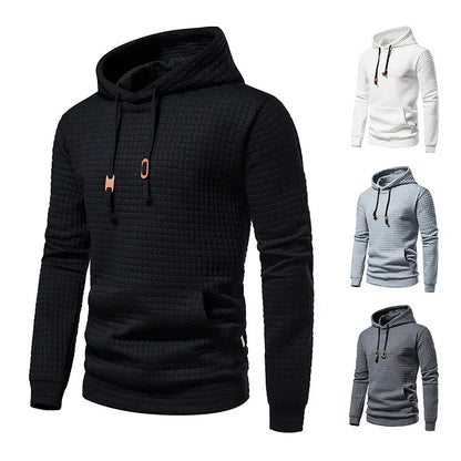 Duncan – Men's Comfortable Hooded Jacquard Sweatshirt