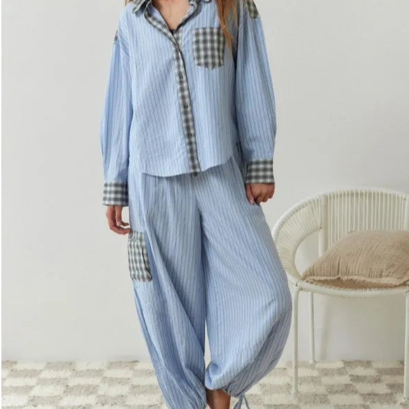 Juliet – Women's Plaid Loungewear Set