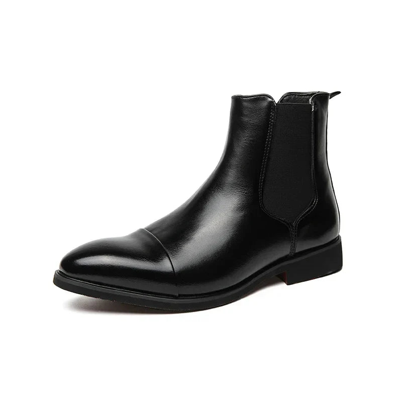 Joel – Men's Handmade Chelsea Boots with Red Soles